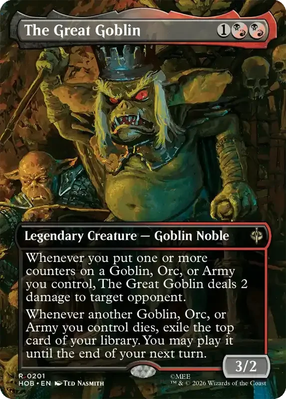 MTG Hobbit Set List - The Great Goblin (V2)