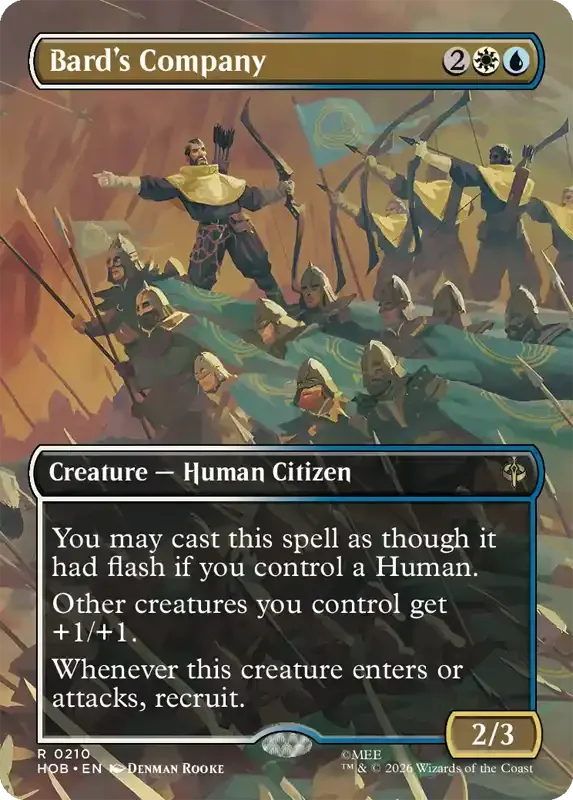 MTG Hobbit Set List - Bard's Company (V2)