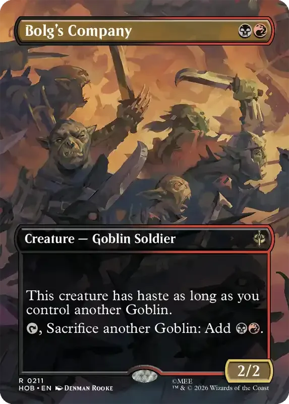 MTG Hobbit Set List - Bolg's Company (V2)