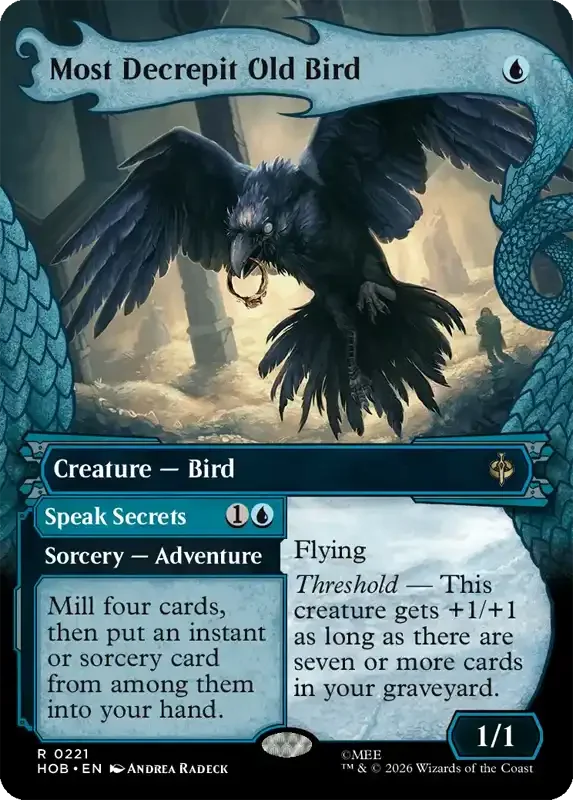 MTG Hobbit Set List - Most Decrepit Old Bird (V2)