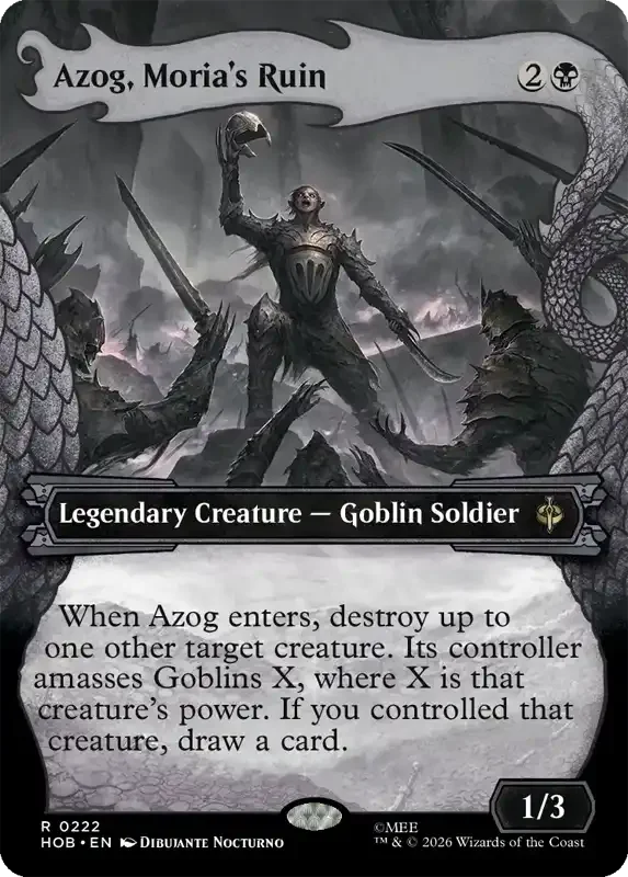 MTG Hobbit Set List - Azog, Moria's Ruin (V2)