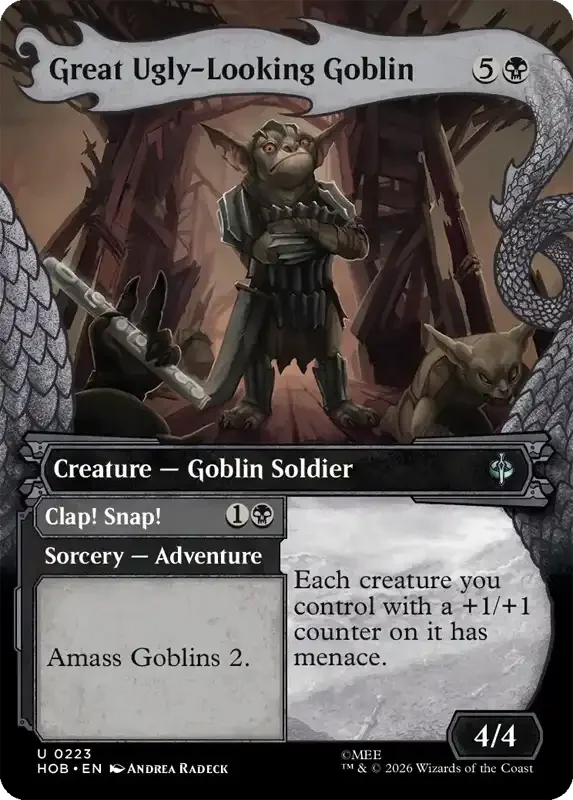 MTG Hobbit Set List - Great Ugly-Looking Goblin (V2)