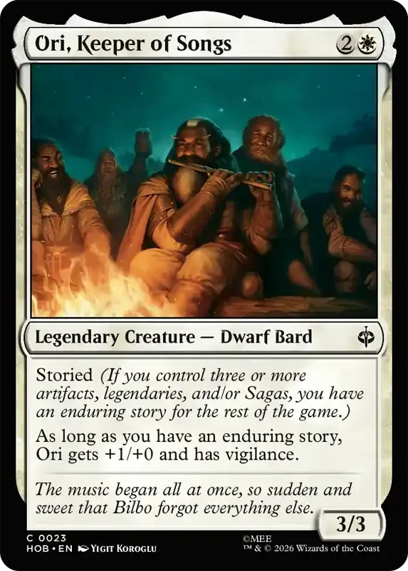 MTG Hobbit Set List - Ori, Keeper of Songs