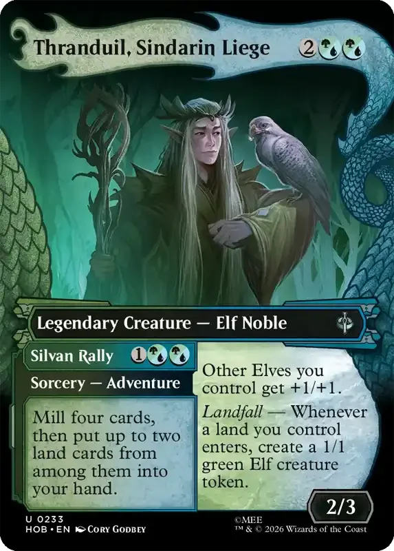MTG Hobbit Set List - Thranduil, Sindarin Liege (V2)