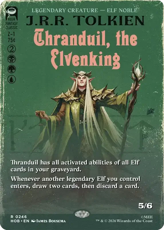 MTG Hobbit Set List - Thranduil, the Elvenking (V2)