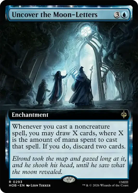 MTG Hobbit Set List - Uncover the Moon-Letters (V2)
