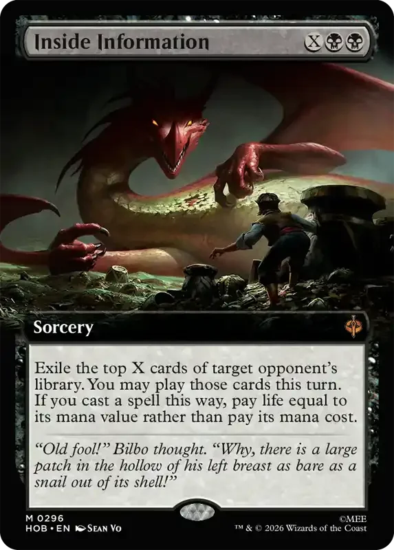MTG Hobbit Set List - Inside Information (V2)