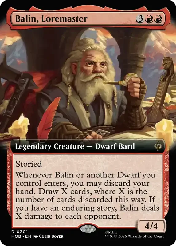 MTG Hobbit Set List - Balin, Loremaster (V2)