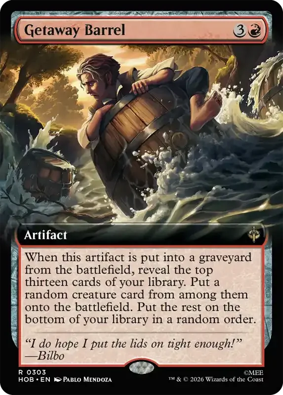 MTG Hobbit Set List - Getaway Barrel (V2)