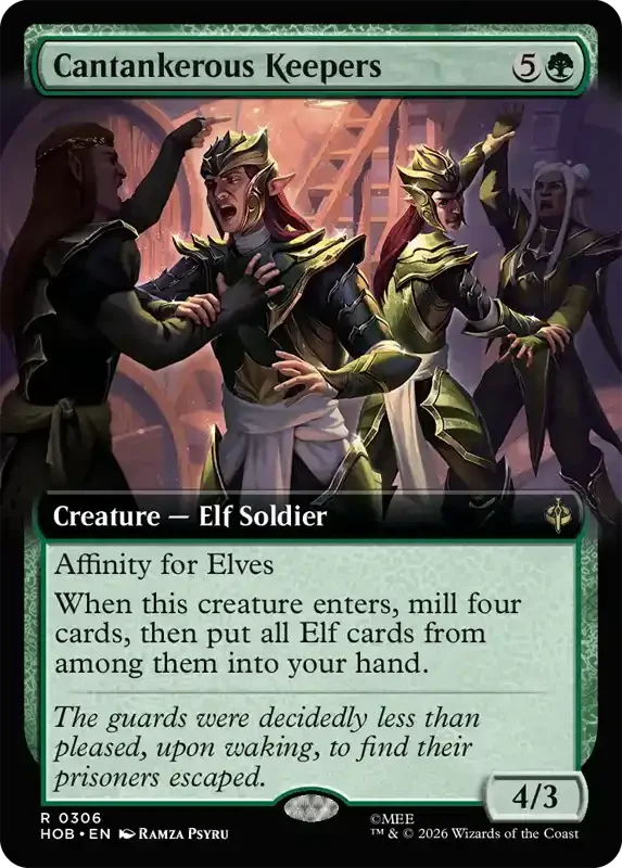 MTG Hobbit Set List - Cantankerous Keepers (V2)