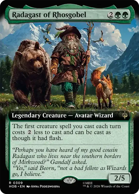 MTG Hobbit Set List - Radagast of Rhosgobel (V2)