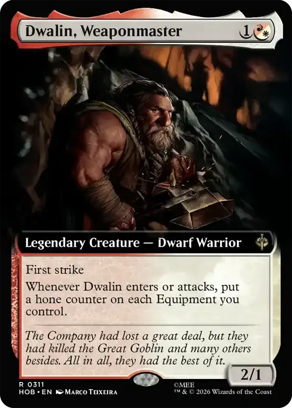MTG Hobbit Set List - Dwalin, Weaponmaster (V2)