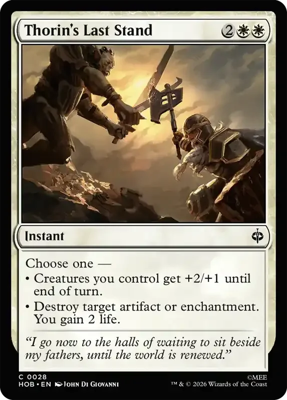 MTG Hobbit Set List - Thorin's Last Stand