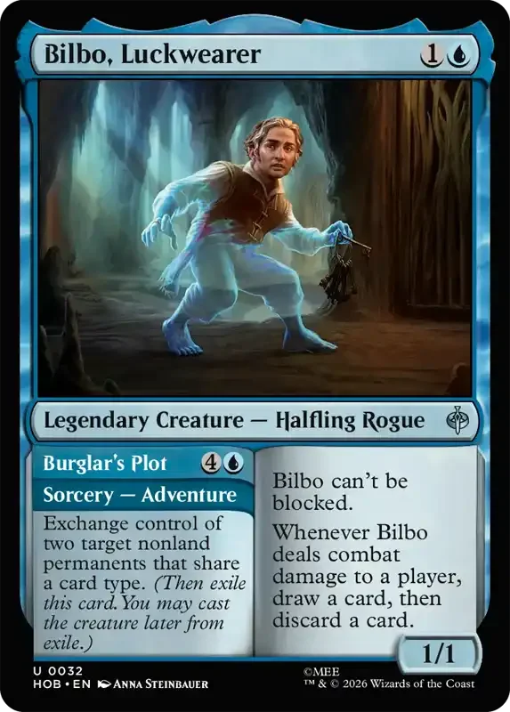 MTG Hobbit Set List - Bilbo, Luckwearer