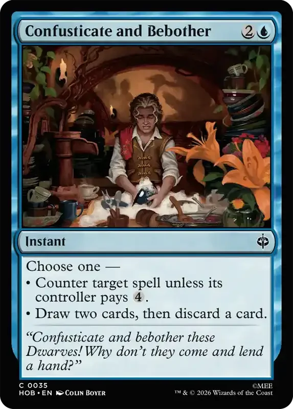 MTG Hobbit Set List - Confusticate and Bebother