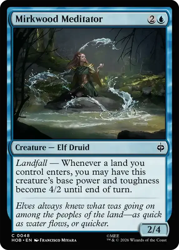 MTG Hobbit Set List - Mirkwood Meditator
