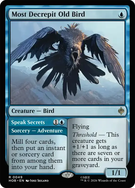 MTG Hobbit Set List - Most Decrepit Old Bird