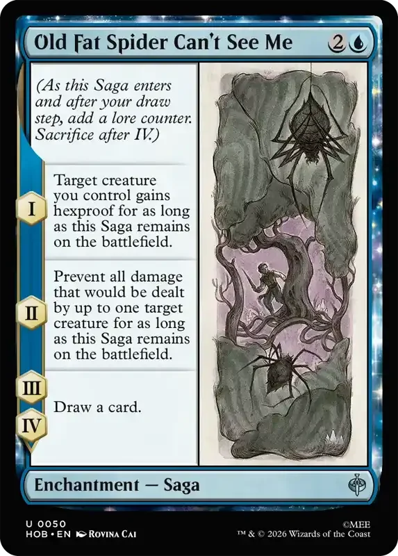 MTG Hobbit Set List - Old Fat Spider Can't See Me