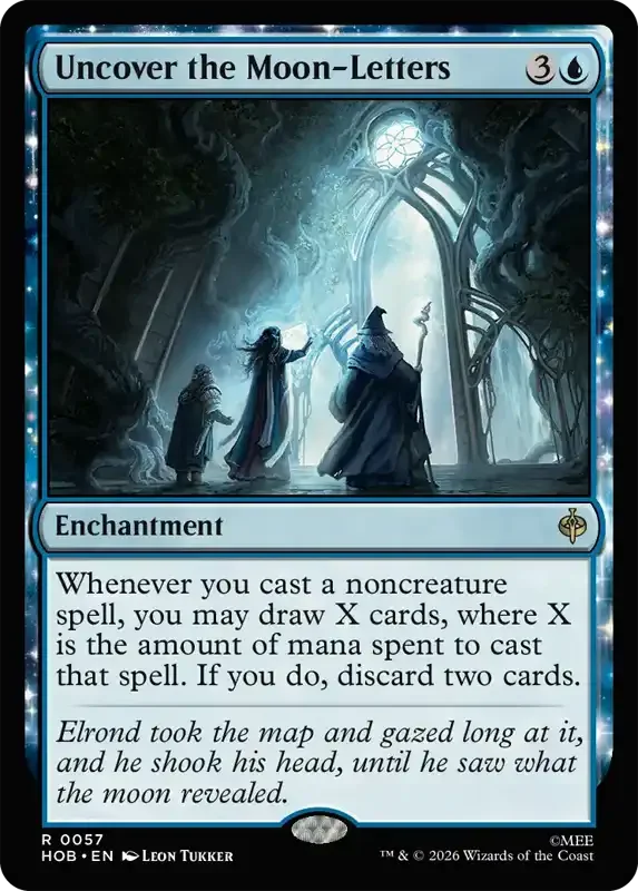 MTG Hobbit Set List - Uncover the Moon-Letters