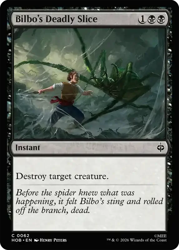 MTG Hobbit Set List - Bilbo's Deadly Slice
