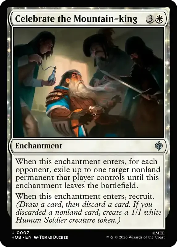 MTG Hobbit Set List - Celebrate the Mountain-king