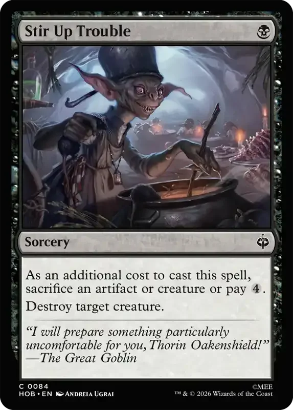 MTG Hobbit Set List - Stir Up Trouble