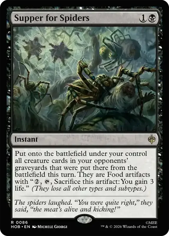 MTG Hobbit Set List - Supper for Spiders