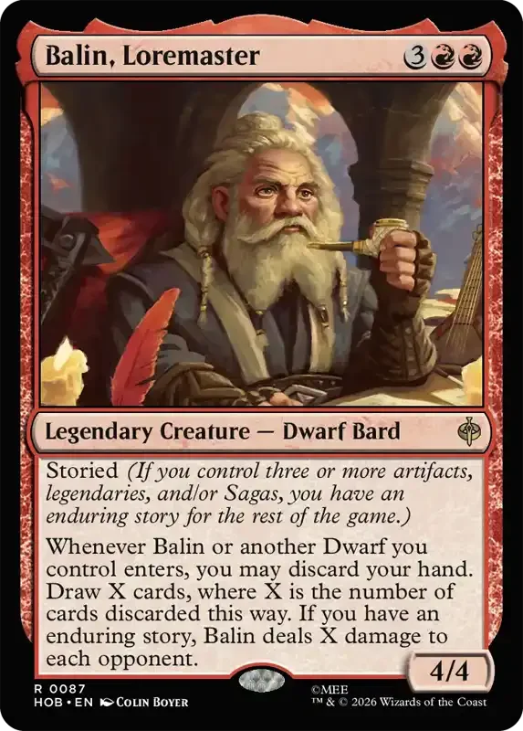 MTG Hobbit Set List - Balin, Loremaster