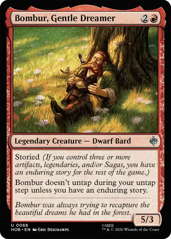 MTG Hobbit Set List - Bombur, Gentle Dreamer