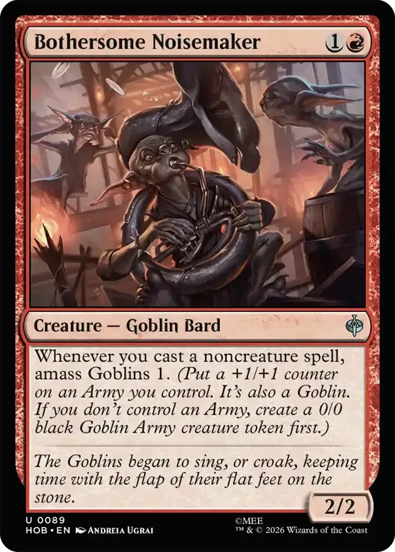 MTG Hobbit Set List - Bothersome Noisemaker