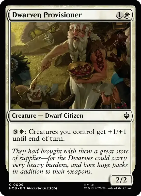 MTG Hobbit Set List - Dwarven Provisioner