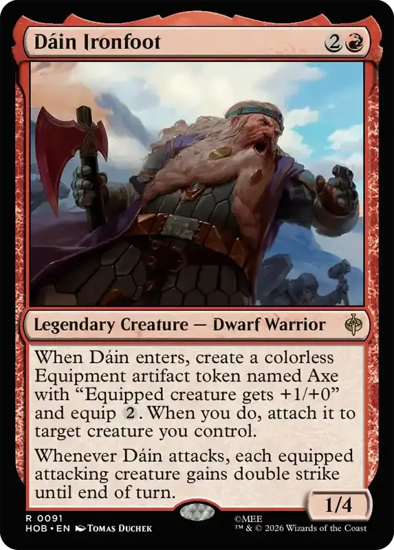 MTG Hobbit Set List - Dáin Ironfoot