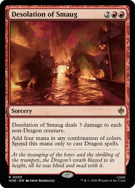 MTG Hobbit Set List - Desolation of Smaug