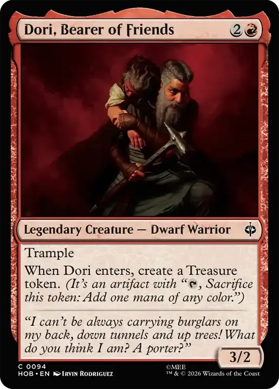 MTG Hobbit Set List - Dori, Bearer of Friends