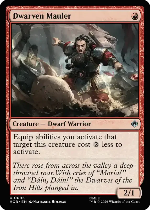 MTG Hobbit Set List - Dwarven Mauler
