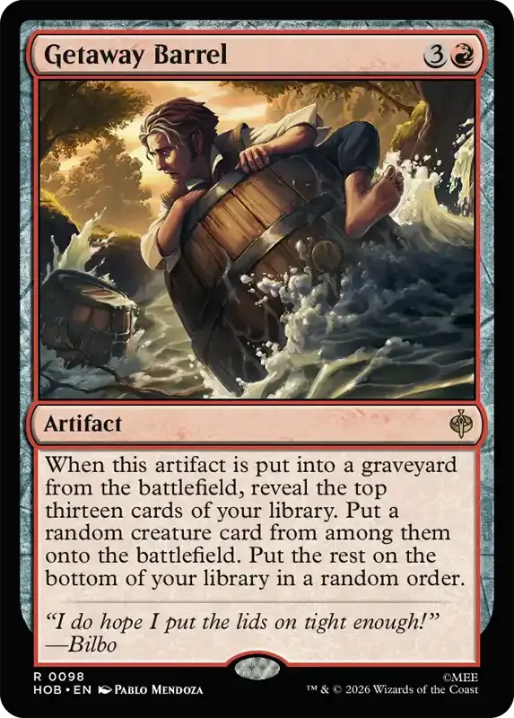 MTG Hobbit Set List - Getaway Barrel
