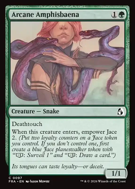 MTG Reality Fracture Card List - Arcane Amphisbaena #97