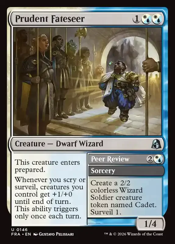 MTG Reality Fracture Card List - Prudent Fateseer // Peer Review #146