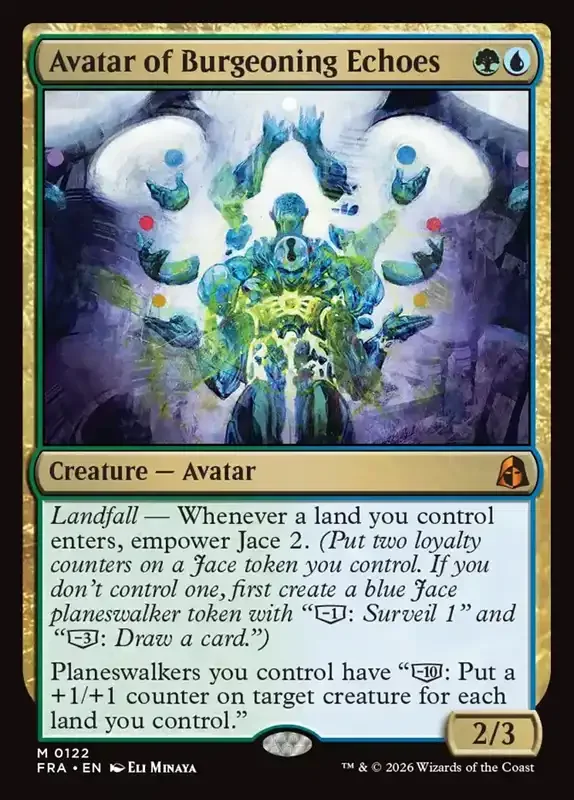 MTG Reality Fracture Card List - Avatar of Burgeoning Echoes #122