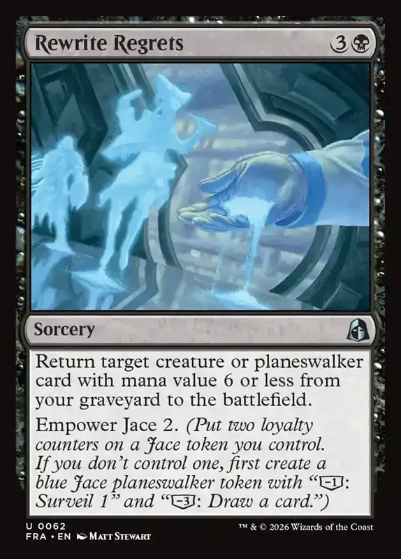 MTG Reality Fracture Card List - Rewrite Regrets #62