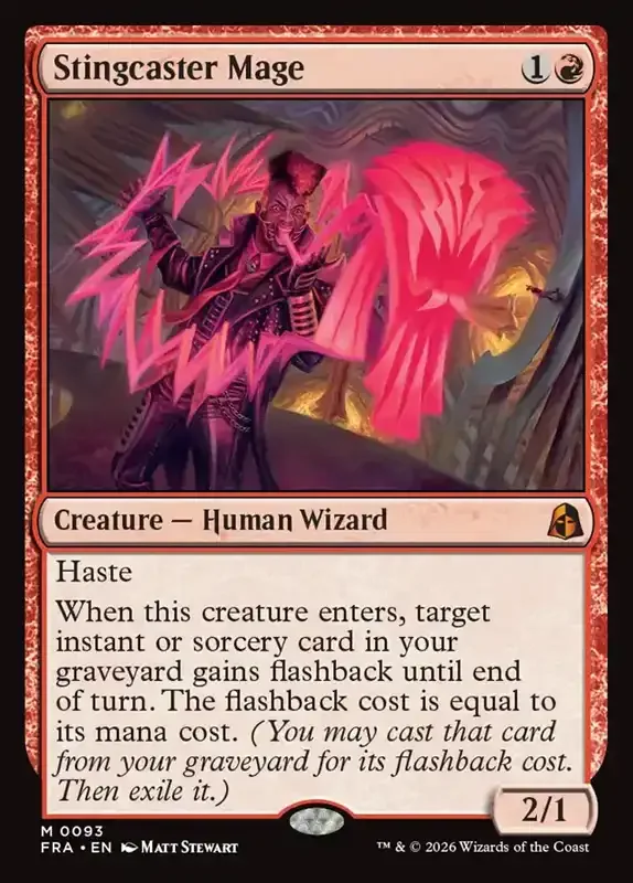 MTG Reality Fracture Card List - Stingcaster Mage #93