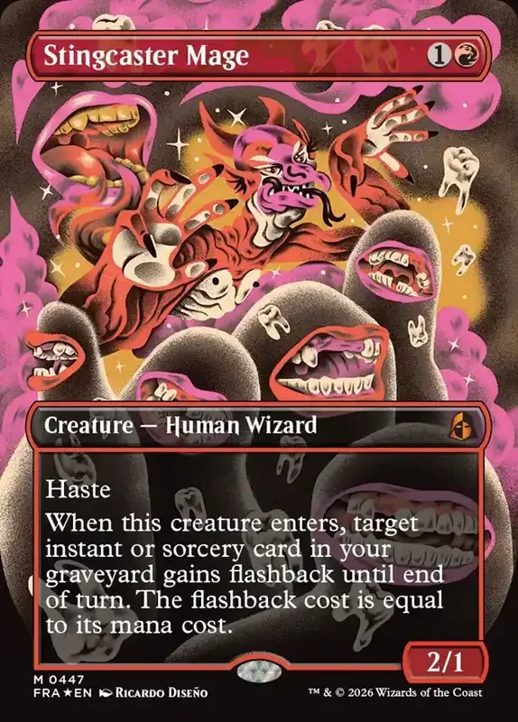 MTG Reality Fracture Card List - Stingcaster Mage #447
