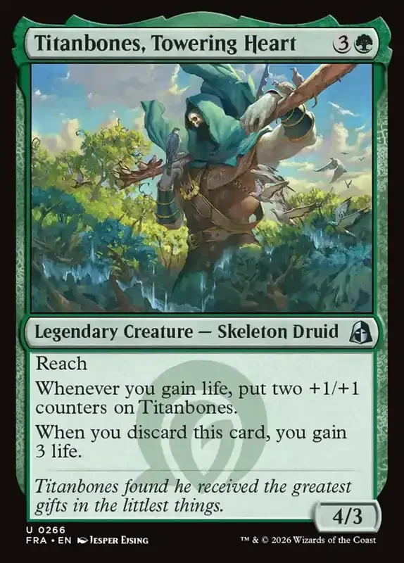 MTG Reality Fracture Card List - Titanbones, Towering Heart #266