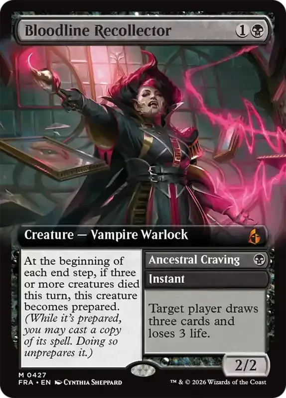 MTG Reality Fracture Card List - Bloodline Recollector // Ancestral Craving #427