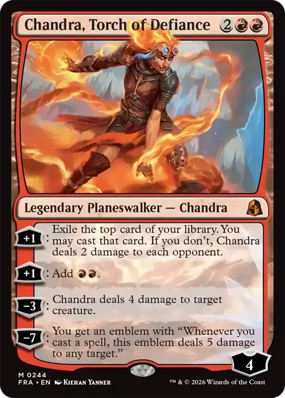 MTG Reality Fracture Card List - Chandra, Torch of Defiance #244