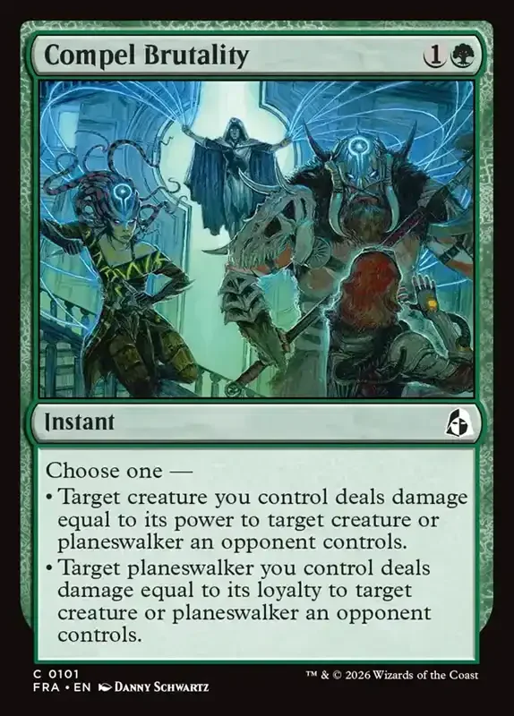 MTG Reality Fracture Card List - Compel Brutality #101