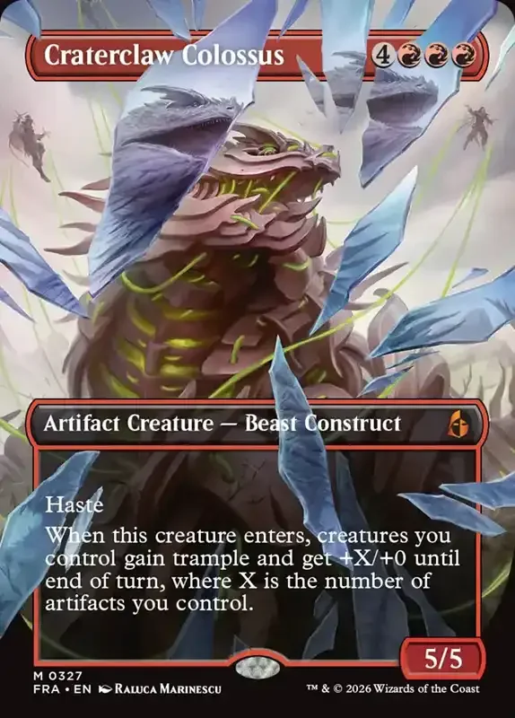 MTG Reality Fracture Card List - Craterclaw Colossus #327