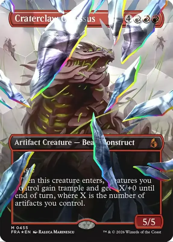 MTG Reality Fracture Card List - Craterclaw Colossus #455