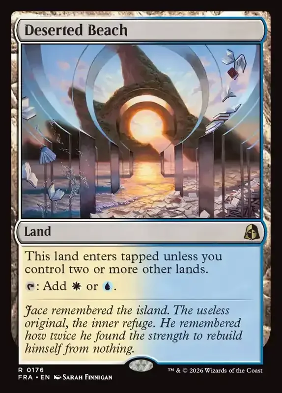 MTG Reality Fracture Card List - Deserted Beach #176