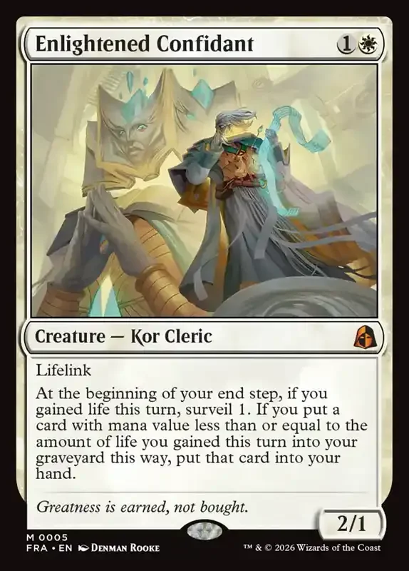 MTG Reality Fracture Card List - Enlightened Confidant #5